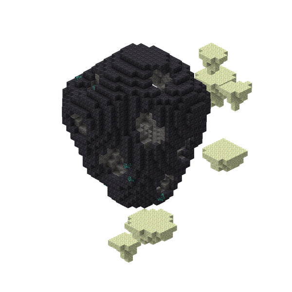A 3D-render of the End Meteorite structure