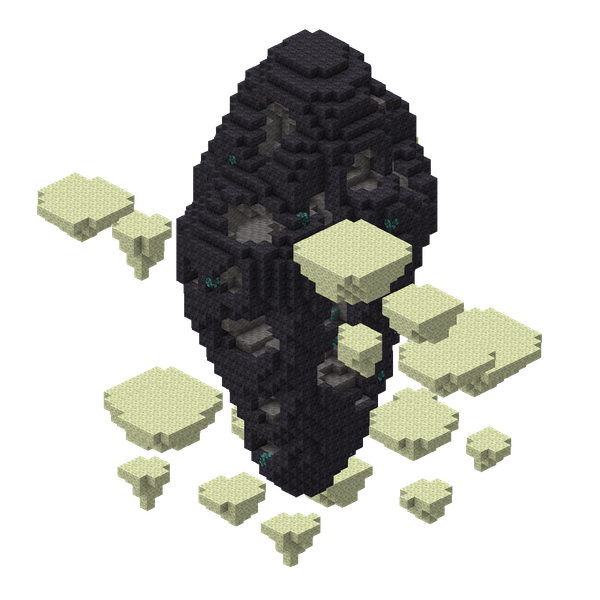 A 3D-render of the End Meteorite structure