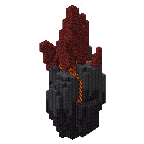 A 3D-render of the Lava Lake Spike structure