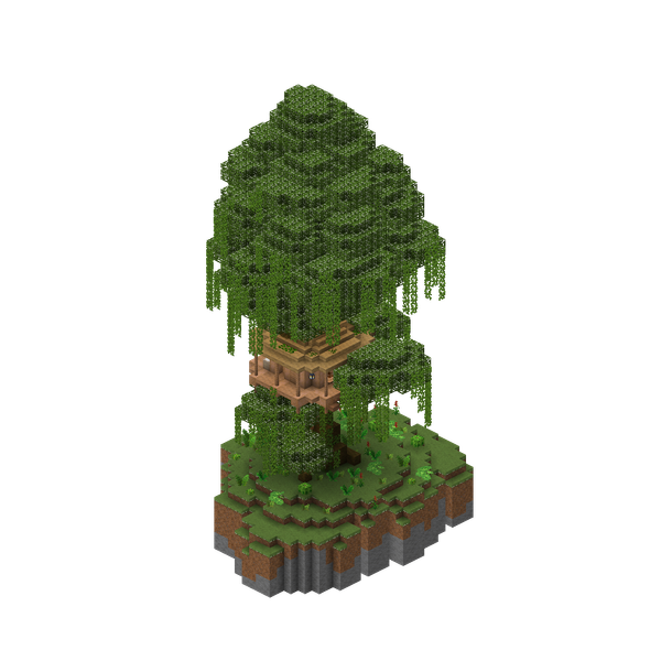 A 3D-render of the Jungle Tree House structure