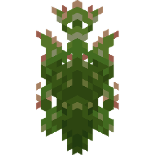 The Large Opuntia Cactus plant block