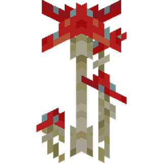 The Large Red Mushroom Cluster plant block