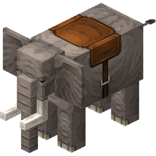 The in-game model of a saddled Elephant