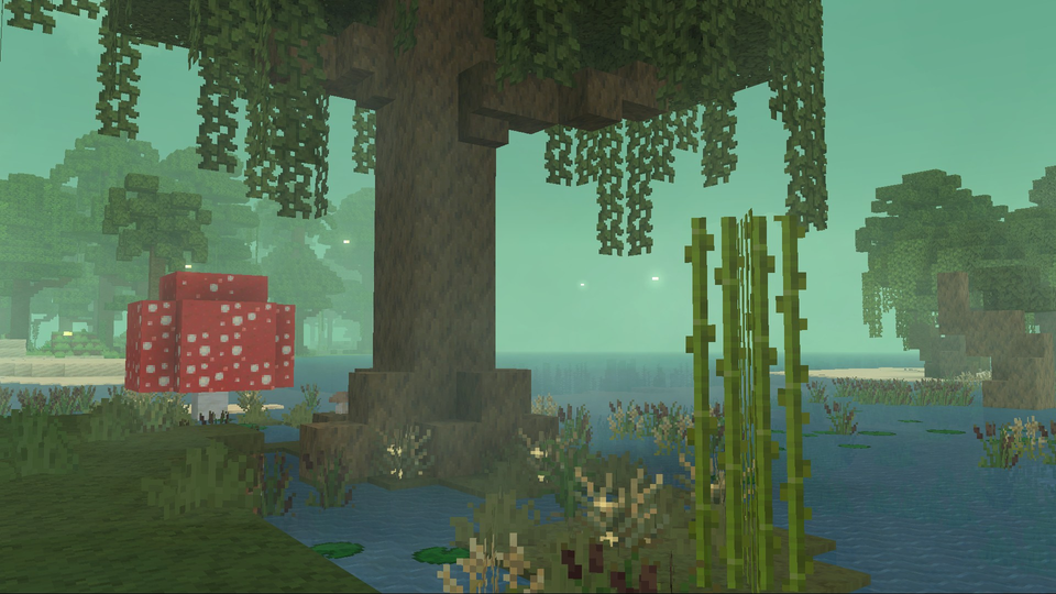 An in-game screenshot of the Fireflies effect