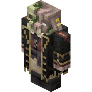 The in-game model of the pirate Zombified Piglin Brute