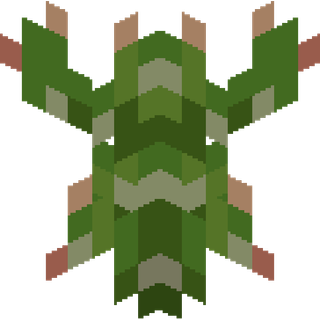 The Small Opuntia Cactus plant block