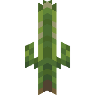 The Medium Saguaro Cactus plant block