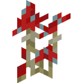 The Red Mushroom Cluster plant block