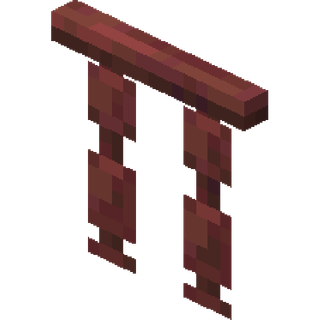The top side of the mangrove Railing block