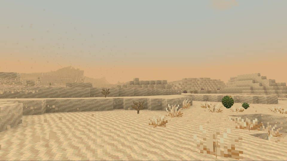 An in-game screenshot of the Sand Dust effect