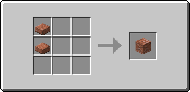 The crafting recipe for Chiseled Granite