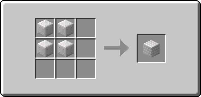 The crafting recipe for Cut Iron