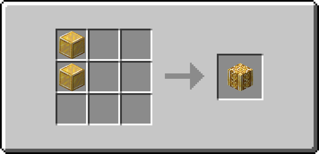 The crafting recipe for Gold Pillar