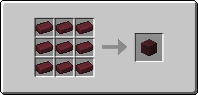The crafting recipe for Polished Netherrack