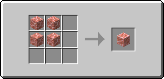 The crafting recipe for Polished Salt