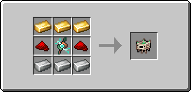 The crafting recipe for the Golem Station