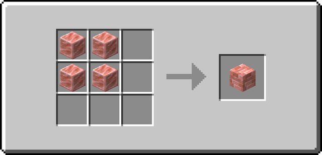 The crafting recipe for Salt Bricks