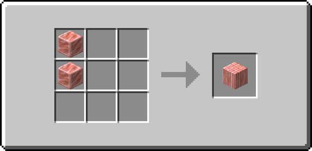 The crafting recipe for Salt Pillar