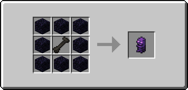 The crafting recipe for the activated Soul Urn