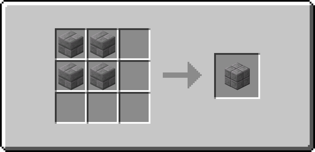 The crafting recipe for Stone Tiles