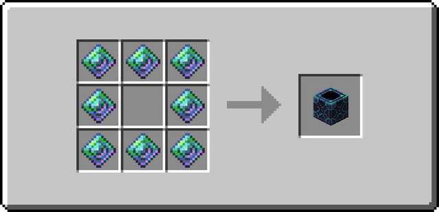 The crafting recipe for the Viridium Crate