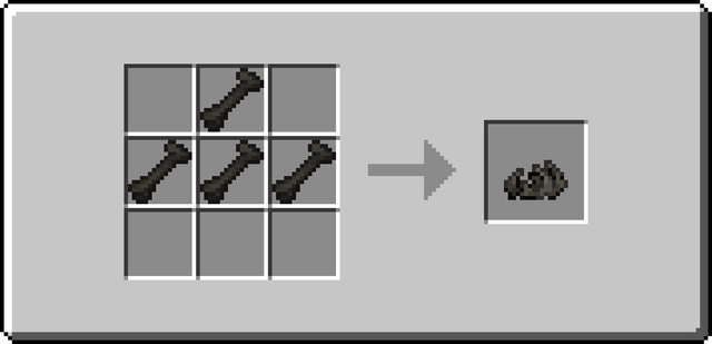 The crafting recipe for the Wither Bone Pile