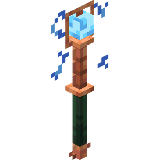 The in-game model of the Lightning Staff