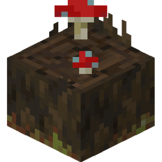 The dark oak Mushroom Stump block